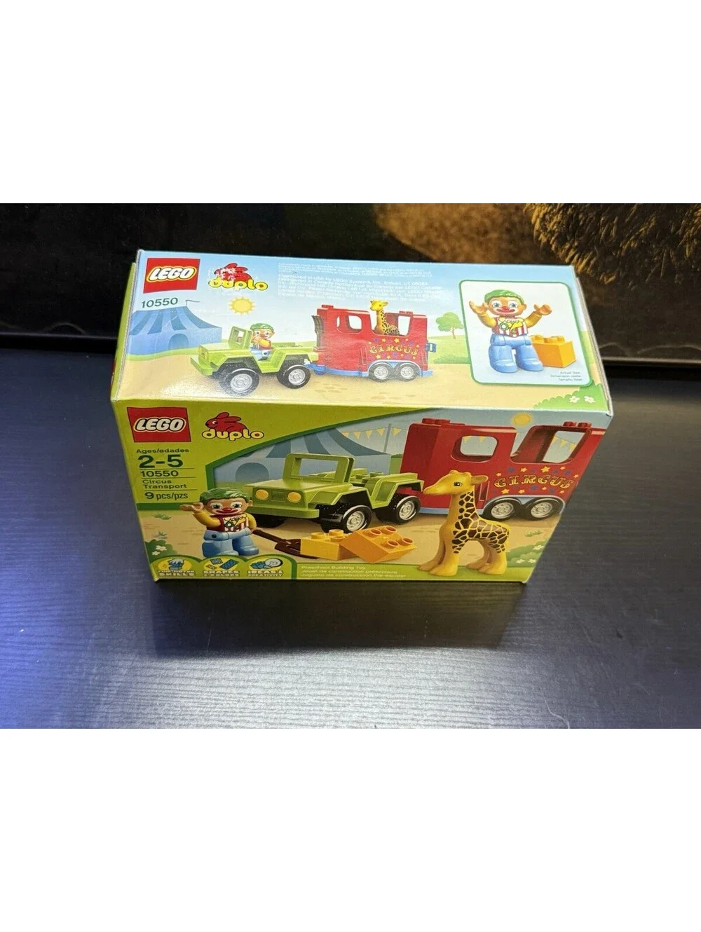 LEGO Duplo 10550 Circus Transport NEW! Baby Giraffe Jeep Truck Trailer Clown